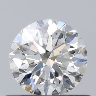 0.6 Carat Round H VVS2 VG EX GIA Natural Diamond