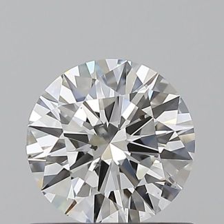 0.7 Carat Round F SI1 EX GIA Natural Diamond