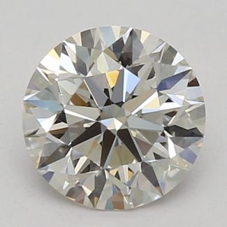 0.56 Carat Round I VVS1 EX GIA Natural Diamond