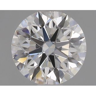 0.62 Carat Round E VVS1 EX GIA Natural Diamond