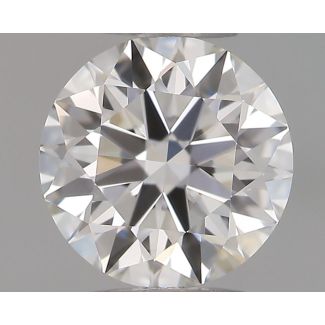 0.44 Carat Round F VVS1 EX IGI Natural Diamond