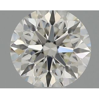 0.36 Carat Round G VVS2 EX IGI Natural Diamond