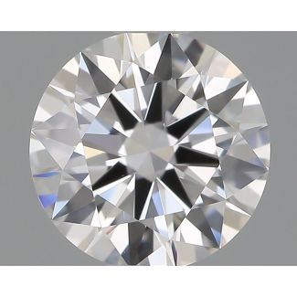 0.58 Carat Round E VVS2 EX GIA Natural Diamond