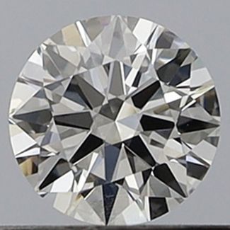 0.46 Carat Round E VVS1 EX GIA Natural Diamond