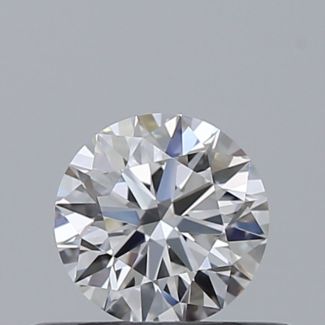 0.37 Carat Round E VVS1 EX GIA Natural Diamond