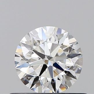 0.55 Carat Round H VS1 EX GIA Natural Diamond