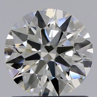 0.86 Carat Round J VVS1 EX GIA Natural Diamond