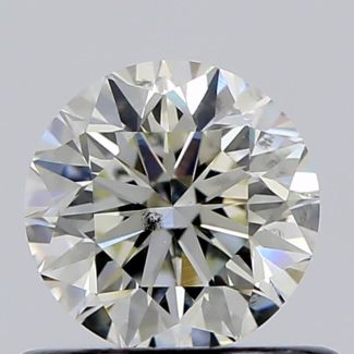 0.55 Carat Round K SI1 VG GIA Natural Diamond