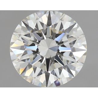 1.73 Carat Round H VVS1 EX IGI Natural Diamond