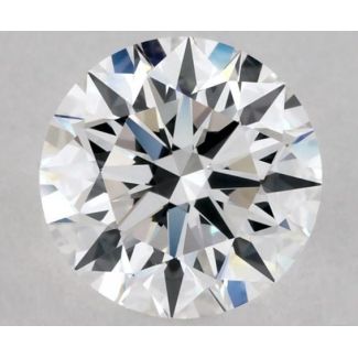 0.62 Carat Round D VVS2 EX GIA Natural Diamond