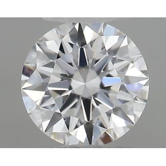 0.20 Carat Round D VVS2 EX GIA Natural Diamond