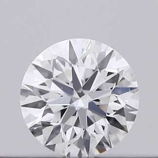 0.17 Carat Round D VVS1 EX GIA Natural Diamond