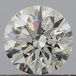 0.45 Carat Round E VVS2 EX GIA Natural Diamond