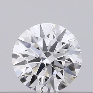 0.18 Carat Round D VVS1 EX VG GIA Natural Diamond