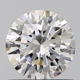 0.70 Carat Round I SI1 EX GIA Natural Diamond