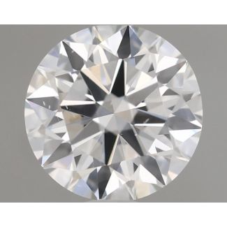 0.56 Carat Round E SI1 EX GIA Natural Diamond