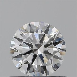 0.50 Carat Round F SI1 VG EX GIA Natural Diamond