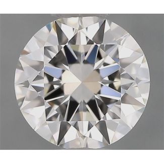 0.70 Carat Round H VVS2 EX GIA Natural Diamond