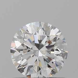 0.6 Carat Round F SI1 EX GIA Natural Diamond