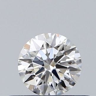 0.31 Carat Round H VVS1 EX GIA Natural Diamond