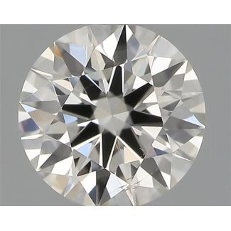 0.40 Carat Round H VS2 EX IGI Natural Diamond