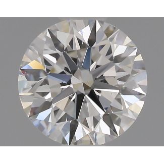 0.56 Carat Round F VS1 EX GIA Natural Diamond