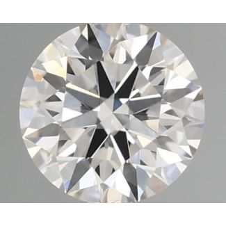 0.43 Carat Round I VVS1 EX GIA Natural Diamond