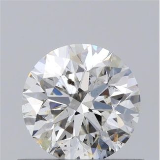 0.60 Carat Round G SI2 EX GIA Natural Diamond