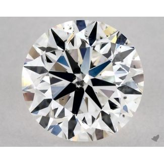 0.80 Carat Round G SI2 VG EX GIA Natural Diamond