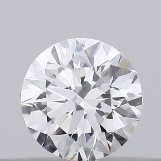 0.17 Carat Round D VVS2 EX GIA Natural Diamond