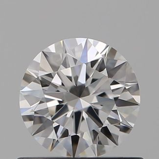 0.51 Carat Round F IF EX GIA Natural Diamond