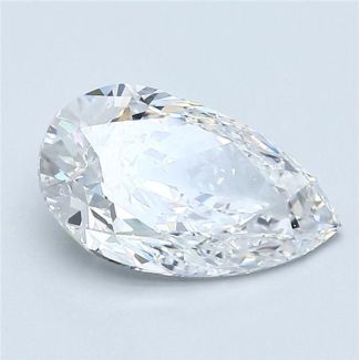 1.5 Carat Pear D SI1 - EX GD GIA Natural Diamond