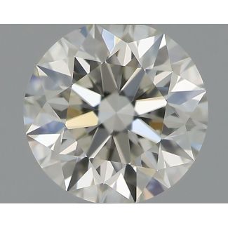 0.56 Carat Round H VVS2 EX IGI Natural Diamond