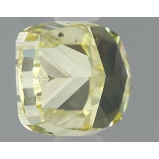 0.62 Carat Cushion Modified Fancy Yellow SI1 - VG GIA Natural Diamond