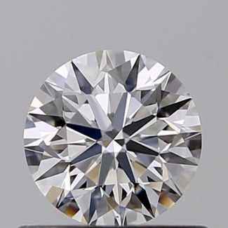 0.52 Carat Round D VS2 EX GIA Natural Diamond