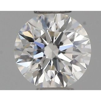 0.3 Carat Round F VVS2 EX IGI Natural Diamond