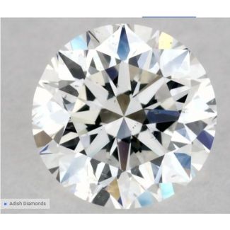 0.5 Carat Round F SI1 VG EX GIA Natural Diamond