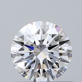 0.51 Carat Round D VVS2 EX GIA Natural Diamond