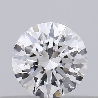 0.18 Carat Round D VVS2 EX VG GIA Natural Diamond