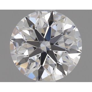 0.72 Carat Round E VVS1 EX GIA Natural Diamond