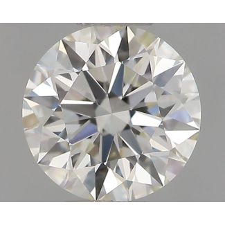 0.5 Carat Round H VVS1 EX IGI Natural Diamond