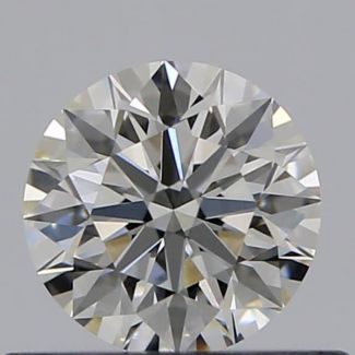 0.40 Carat Round F VVS2 EX GIA Natural Diamond