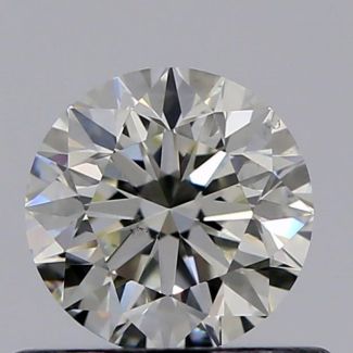 0.52 Carat Round K SI1 VG EX GIA Natural Diamond