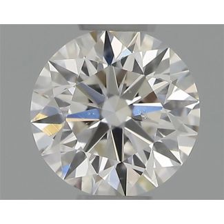 0.31 Carat Round G SI2 EX GIA Natural Diamond