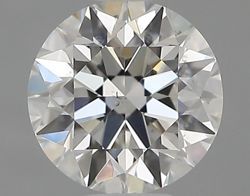 0.53 Carat Round G SI1 EX GIA Natural Diamond