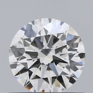 0.51 Carat Round F SI1 VG EX GIA Natural Diamond