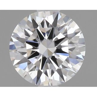 0.41 Carat Round D VVS1 EX GIA Natural Diamond