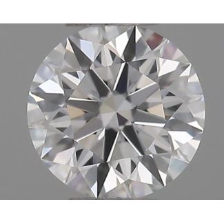 0.45 Carat Round F VVS1 EX GIA Natural Diamond