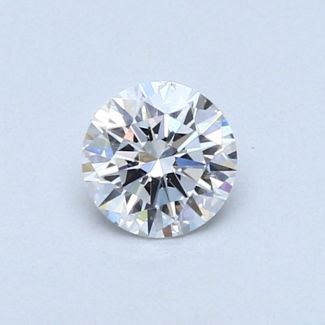 0.39 Carat Round D SI1 EX GIA Natural Diamond