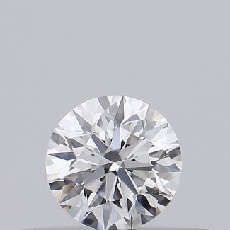 0.28 Carat Round H VVS2 EX GIA Natural Diamond